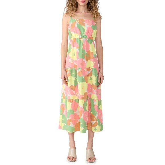 A208 ✽  Floral 3-Tier Midi/Maxi Dress - Picture 4 of 10